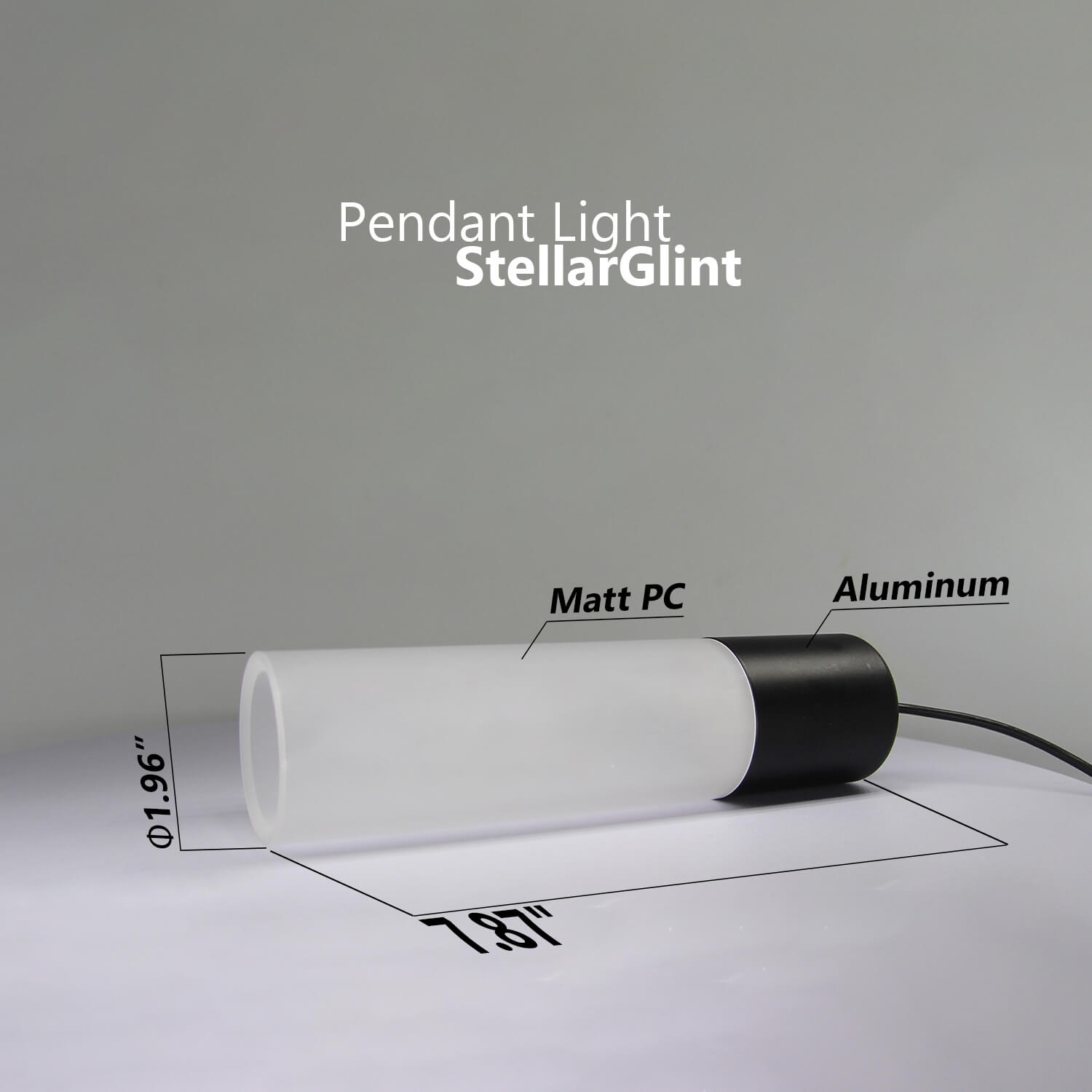 Jolux Light Modern Pendant Light, StellarGlint, Instant Convert 5/6 in. Recessed Light to Pendant Lights, 5CCT Selectable By Slider and Wall Switch, Home Decor