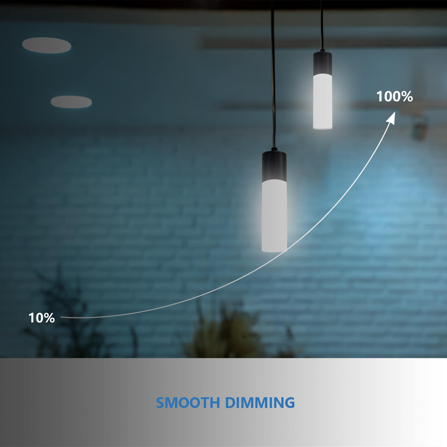 Jolux Light Modern Pendant Light, StellarGlint, Instant Convert 5/6 in. Recessed Light to Pendant Lights, 5CCT Selectable By Slider and Wall Switch, Home Decor