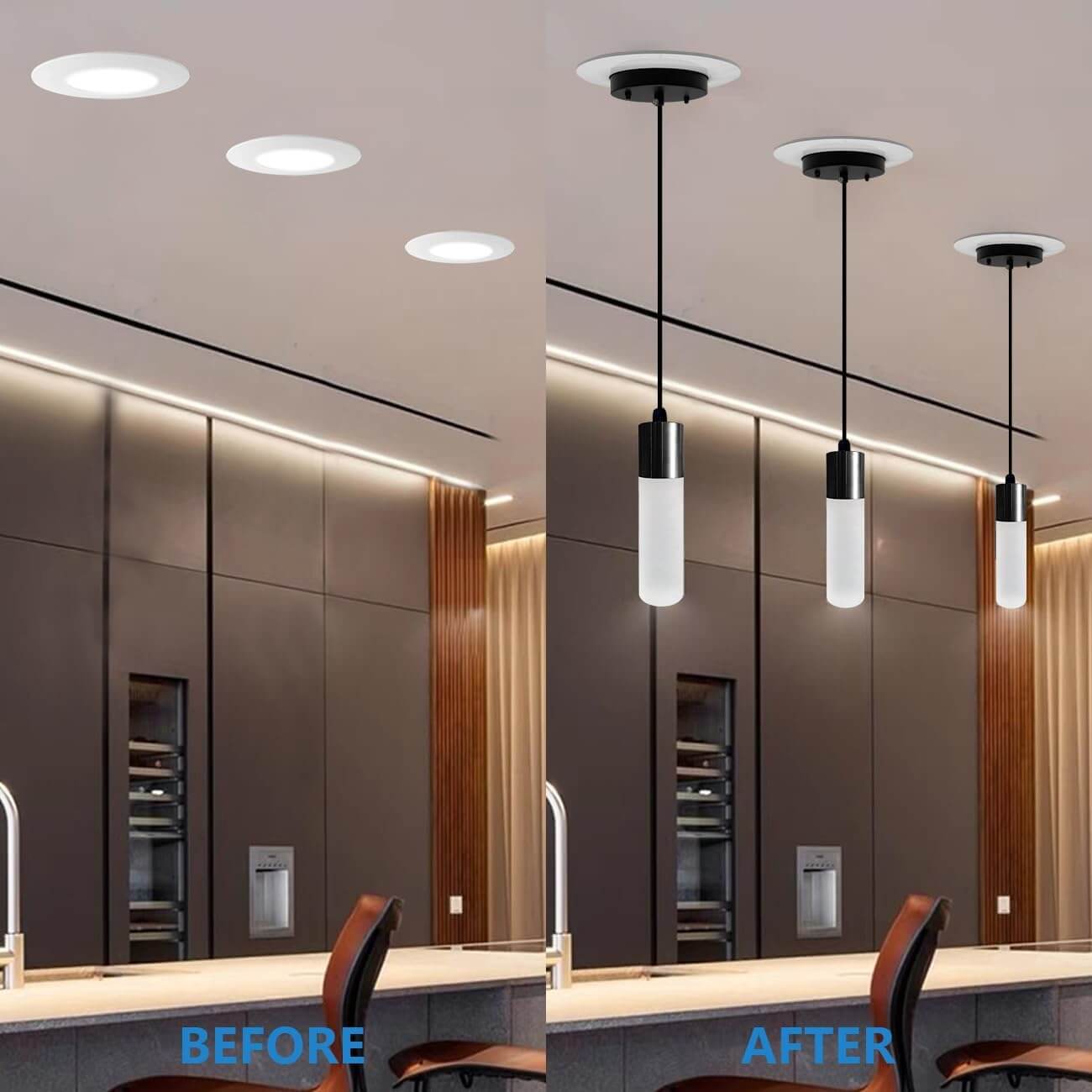 💡 How to Convert Your Recessed Can Light to a Pendant Light (DIY Guide)