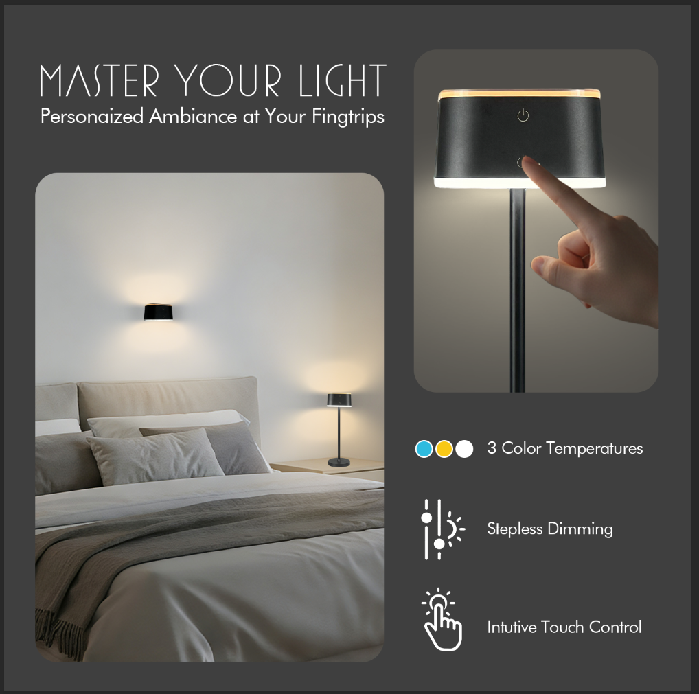 Dual-Tone Cordless Table Lamp