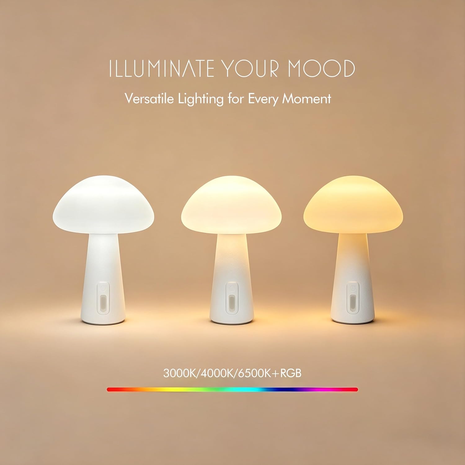 Mushroom Cordless Table Lamp